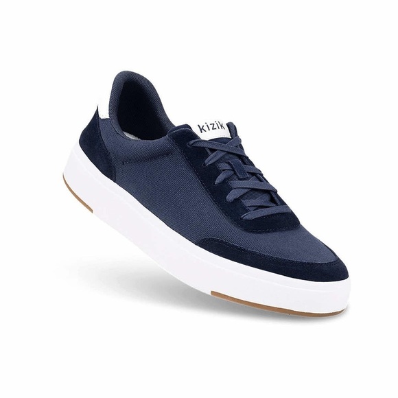 Kizik Men's Prague Sneakers in Dusk Blue - Picture 1 of 9